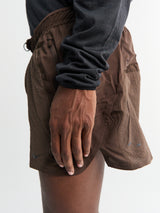 Nike - Dry-Fit Challenger 5-Inch Shorts in Brown and Black Reflective