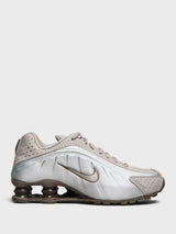 Nike - Shox R4 Sneakers in Cave Stone, College Grey and Baroque Brown