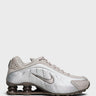 Nike - Shox R4 Sneakers in Cave Stone, College Grey and Baroque Brown