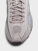 Nike - Shox R4 Sneakers in Cave Stone, College Grey and Baroque Brown