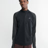 Nike - Dri-Fit half-zip running top in Black and Reflective Silver
