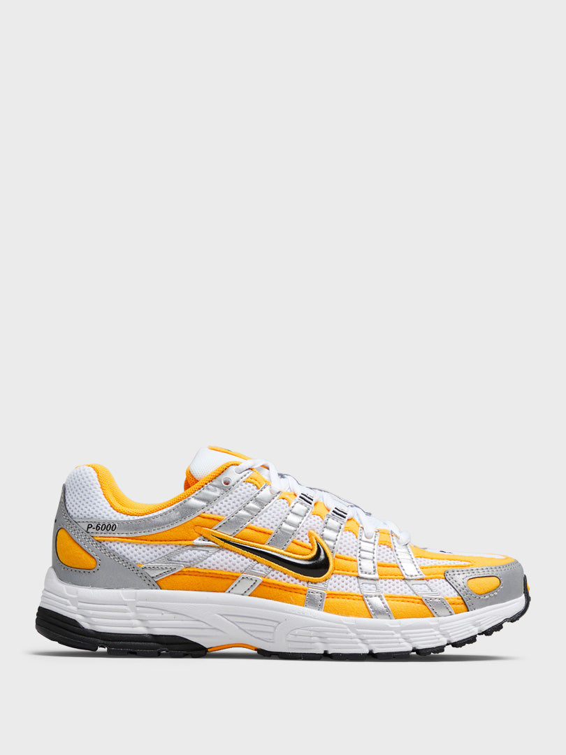 Nike - P-6000 Sneakers in Sundial, White and Metallic Silver