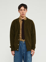 Noah - Shetland Cardigan in Pine Shadow