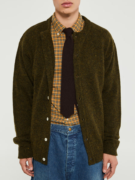 Noah - Shetland Cardigan in Pine Shadow – Stoy