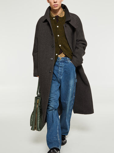 Noah - Shetland Cardigan in Pine Shadow