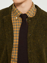 Noah - Shetland Cardigan in Pine Shadow