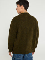 Noah - Shetland Cardigan in Pine Shadow