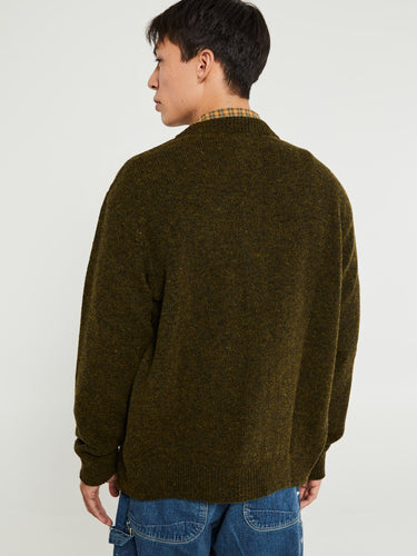 Noah - Shetland Cardigan in Pine Shadow