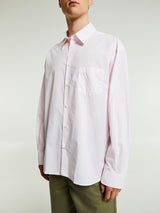 Noah - Oversized Poplin Shirt in Light Pink