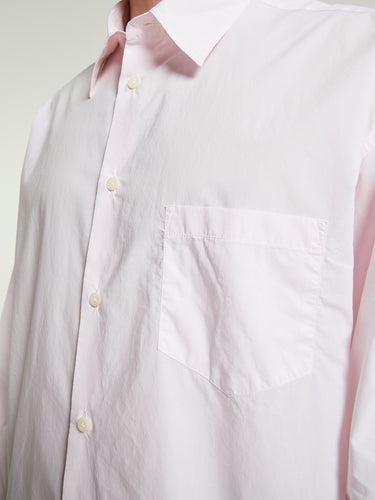 Noah - Oversized Poplin Shirt in Light Pink