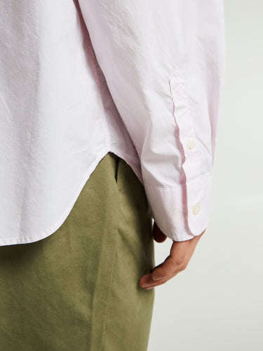 Noah - Oversized Poplin Shirt in Light Pink