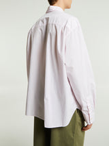 Noah - Oversized Poplin Shirt in Light Pink