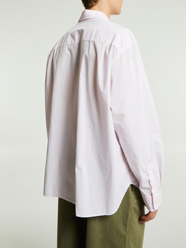 Noah - Oversized Poplin Shirt in Light Pink