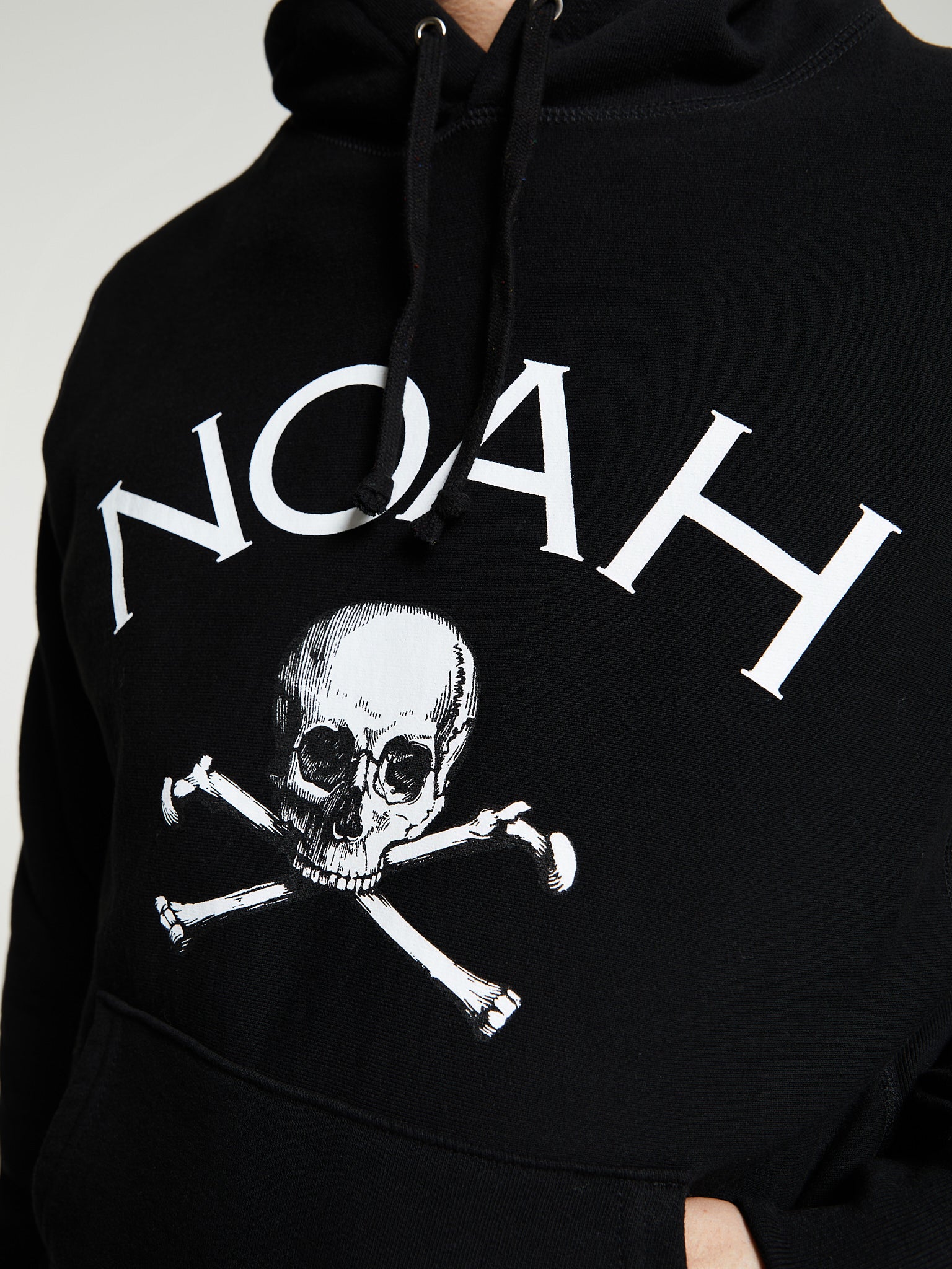 Noah - Jolly Roger Core Logo Hoodie in Black