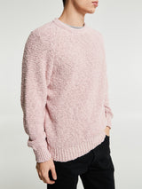 Noah - Popcorn Yarn Sweater in Pink