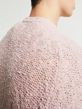 Noah - Popcorn Yarn Sweater in Pink