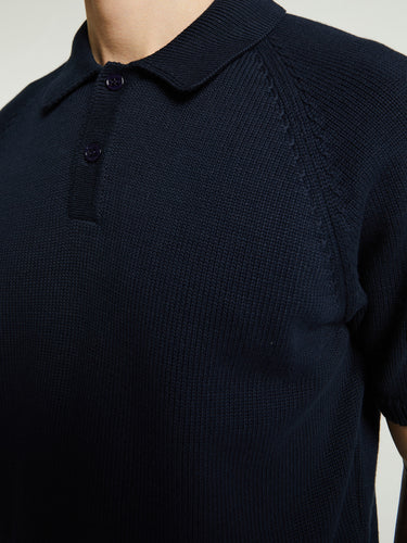 Noah - Sweater Polo in Navy