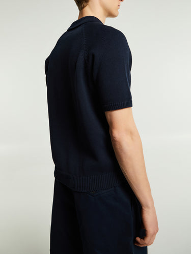 Noah - Sweater Polo in Navy