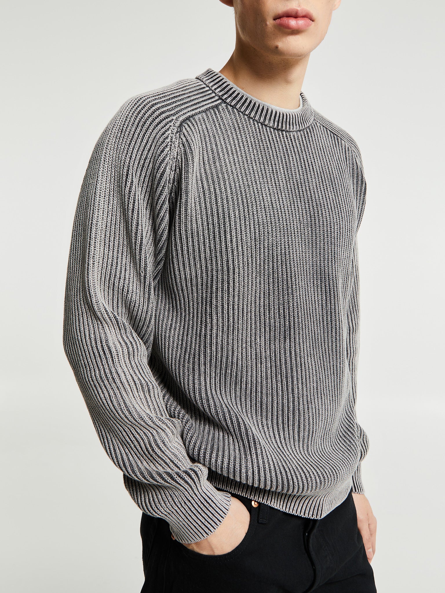 Noah - Summer Shaker Sweater in Black