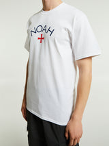 Noah - Core Logo T-Shirt in White
