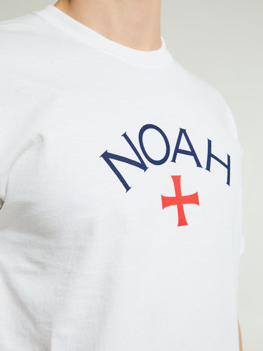 Noah - Core Logo T-Shirt in White