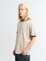 Noah - Heather Ringer T-Shirt in Heather Tan