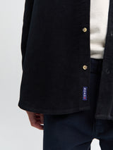 Noah - Moleskin Shirt in Black