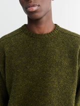 Noah - Classic Shetland Sweater in Pine Shadow