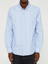Noah - Oxford Shirt in Blue, Tan and Navy