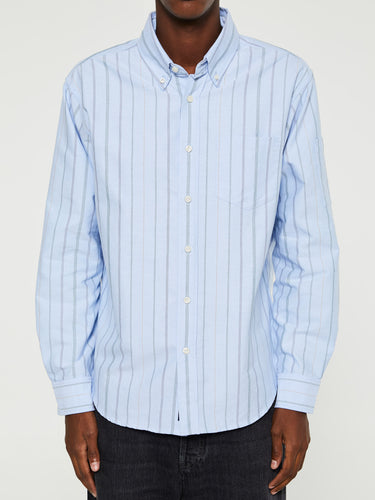 Noah - Oxford Shirt in Blue, Tan and Navy