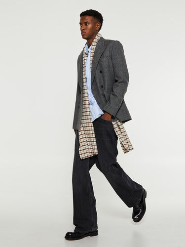 Noah - Oxford Shirt in Blue, Tan and Navy