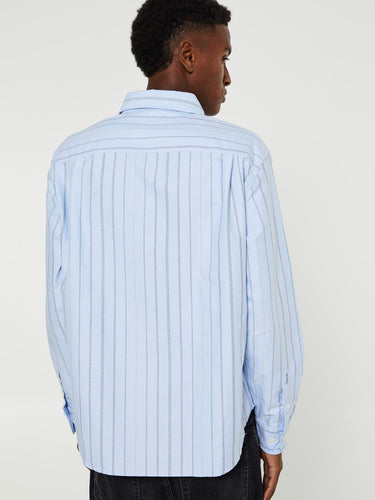 Noah - Oxford Shirt in Blue, Tan and Navy