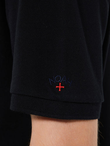 Noah - Summer's Polo Shirt in Black and White