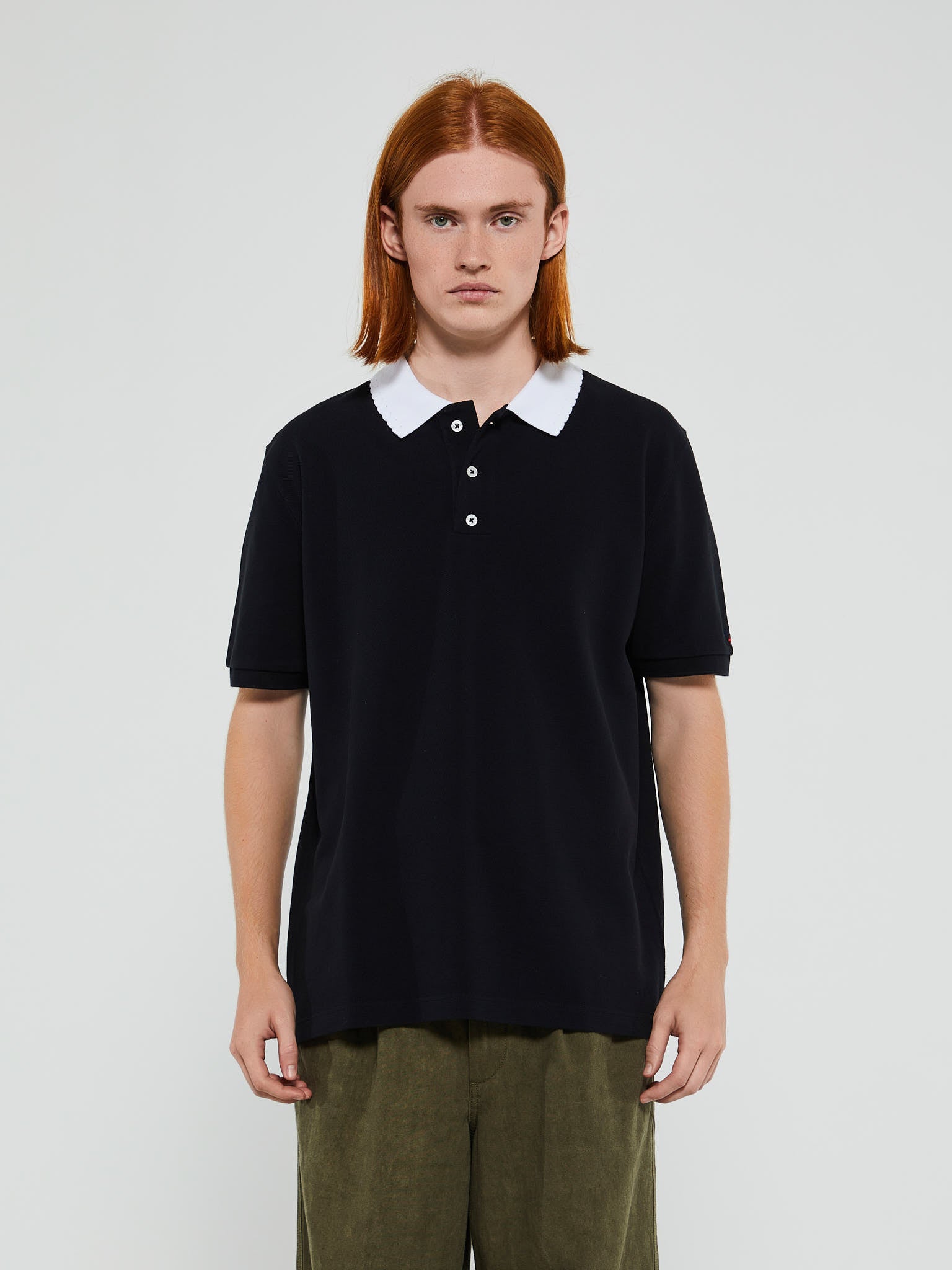 Noah - Summer's Polo Shirt in Black and White