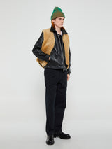 Noah - Classic Twill Double-Pleat Pants in Black