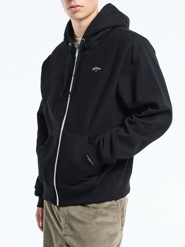 Noah - Lightweight Zip Up in Black
