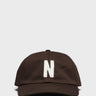 Norse Projects - Felt N Twill Sports Cap in Espresso