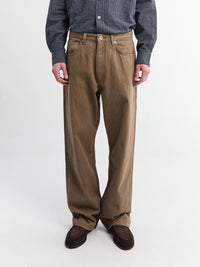Norse Projects - Korshavn Relaxed 5 Pocket Resist dyed Twill in Walnut