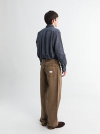 Norse Projects - Korshavn Relaxed 5 Pocket Resist dyed Twill in Walnut