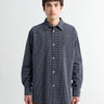 Norse Projects - Espevik Check Oversized Shirt in Dark Navy