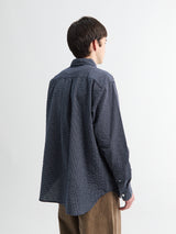 Norse Projects - Espevik Check Oversized Shirt in Dark Navy
