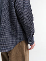 Norse Projects - Espevik Check Oversized Shirt in Dark Navy