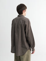 Norse Projects - Espevik Check Oversized Shirt in Taupe