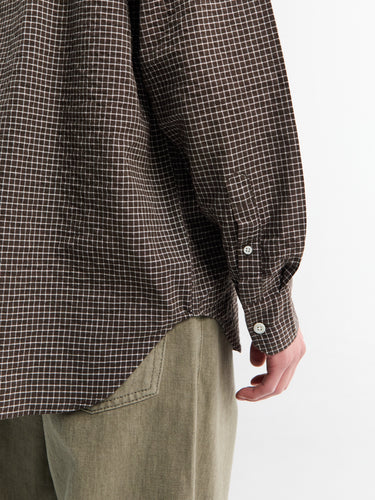 Norse Projects - Espevik Check Oversized Shirt in Taupe