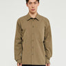 Norse Projects - Silas Tech Poplin Shirt in Sediment Green