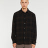 Norse Projects - Algot Check Shirt in Espresso