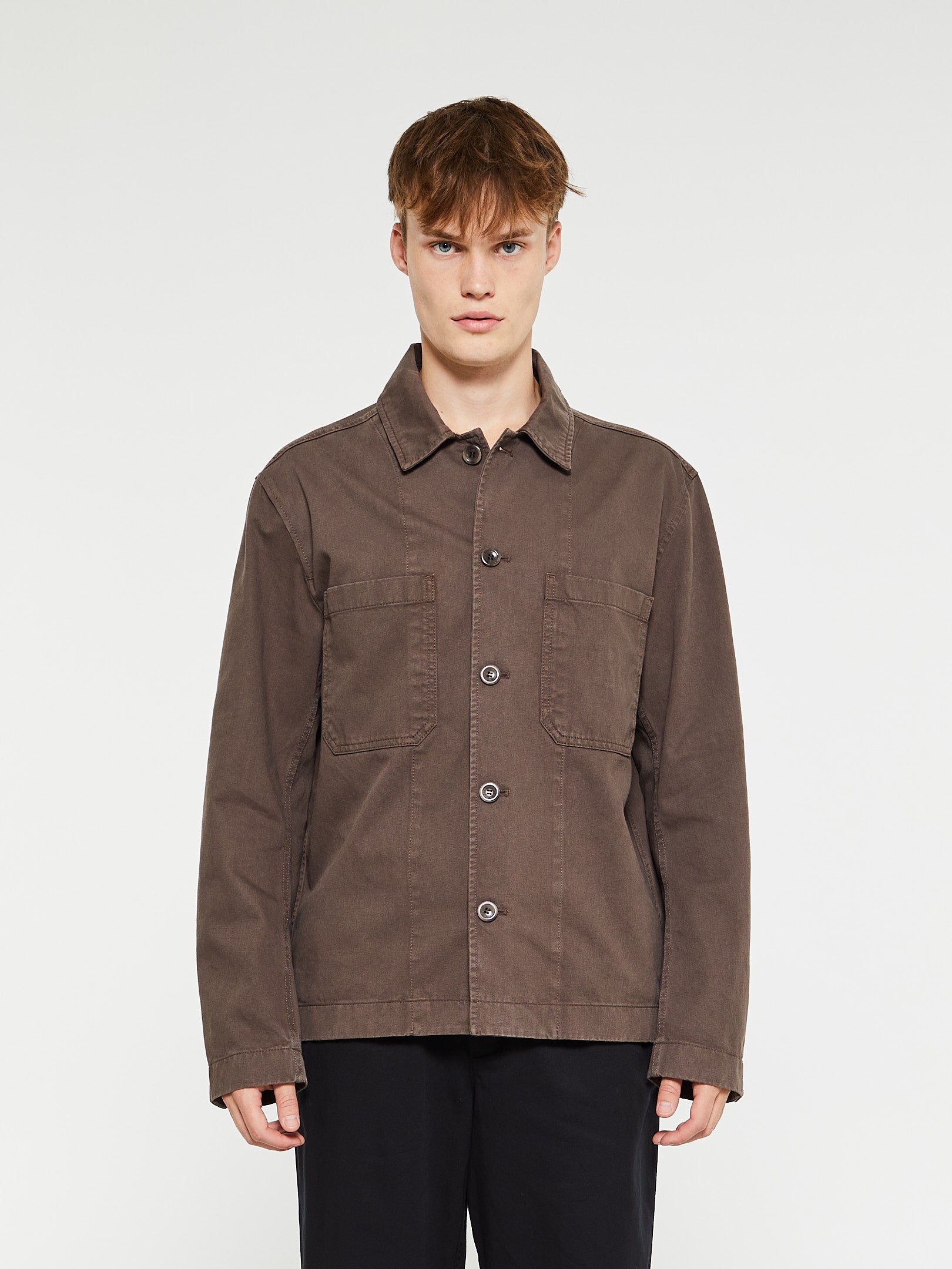 Norse Projects - Tyge Overshirt in Heathland Brown