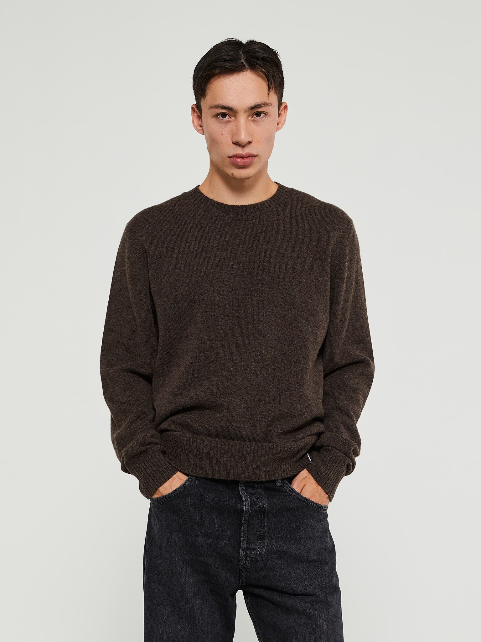 Norse Projects - Standard Merino Lambswool Sweater in Brown