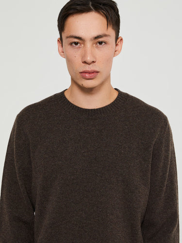 Norse Projects - Standard Merino Lambswool Sweater in Brown