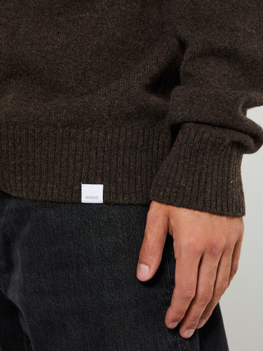 Norse Projects - Standard Merino Lambswool Sweater in Brown